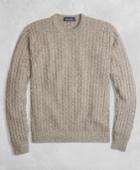 Brooks Brothers Men's Golden Fleece 3-d Knit Cashmere Cable Sweater