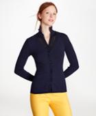 Brooks Brothers Women's Cotton-blend Pointelle Two-in-one Sweater