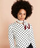 Brooks Brothers Polka-dot Cotton Sweater