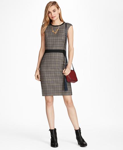 Brooks Brothers Glen Plaid Sheath Dress