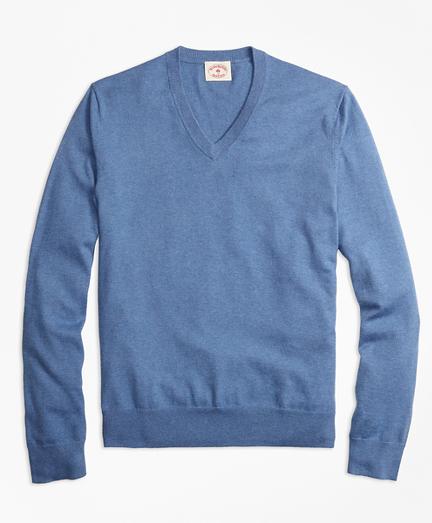 Brooks Brothers Cotton-cashmere V-neck Sweater