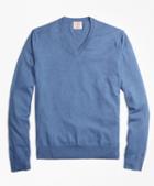 Brooks Brothers Cotton-cashmere V-neck Sweater