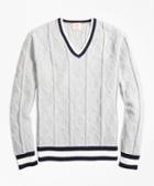 Brooks Brothers Cotton Tennis Sweater