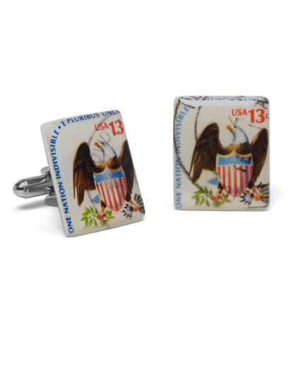 Brooks Brothers 1975 Eagle Shield Stamp Cuff Links