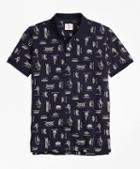 Brooks Brothers Sailors' Knot Print Pique Polo Shirt