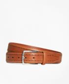 Brooks Brothers Men's Leather Perforated Belt