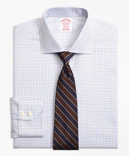 Brooks Brothers Non-iron Madison Fit Triple Overcheck Dress Shirt