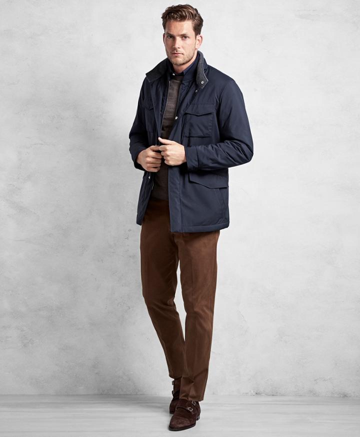 Brooks Brothers Men's Golden Fleece Brookstech Synthetic Traveler Jacket