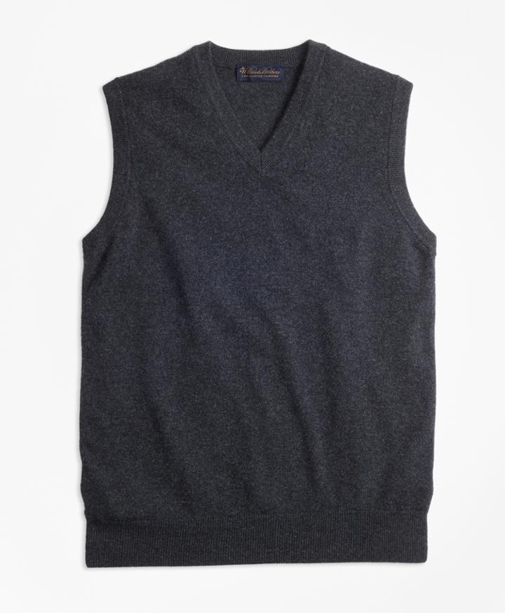 Brooks Brothers Men's V-neck Cashmere Sweater Vest