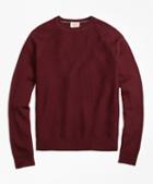 Brooks Brothers Merino Wool Diagonal Texture Raglan Crewneck Sweater
