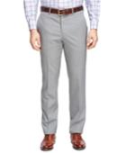 Brooks Brothers Men's Regent Fit Own Make Grey Dress Trousers