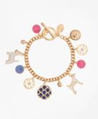 Brooks Brothers Women's Enamel Dog Charm Bracelet