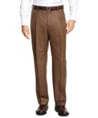 Brooks Brothers Madison Fit Pleat-front Flannel Trousers