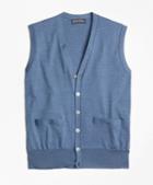 Brooks Brothers Brookstech Merino Wool Button-front Vest