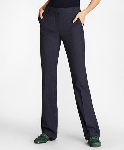 Brooks Brothers Petite Checked Wool Pants