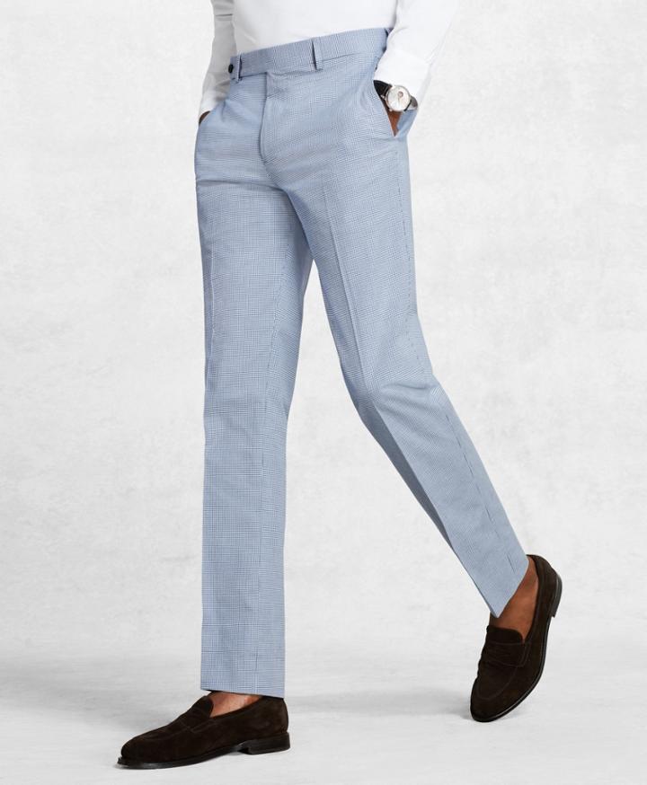 Brooks Brothers Men's Golden Fleece Houndstooth Chino Trousers