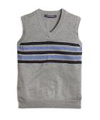 Brooks Brothers Cotton And Wool Chest Stripe Vest