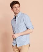 Brooks Brothers Men's Checked Yarn-dyed Broadcloth Sport Shirt