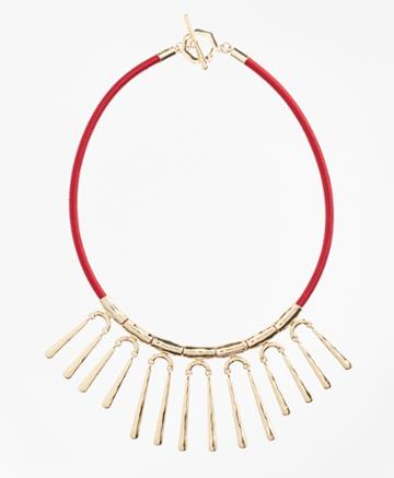 Brooks Brothers Women's Hammered Gold Necklace