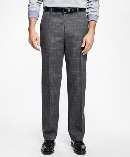 Brooks Brothers Non-iron Clark Fit Windowpane Chinos