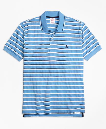 Brooks Brothers Original Fit Multi Texture Stripe Polo Shirt
