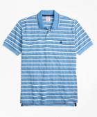 Brooks Brothers Original Fit Multi Texture Stripe Polo Shirt