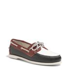 Brooks Brothers Color-block Calfskin Boat Shoes