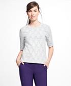 Brooks Brothers Bonded Lace Top