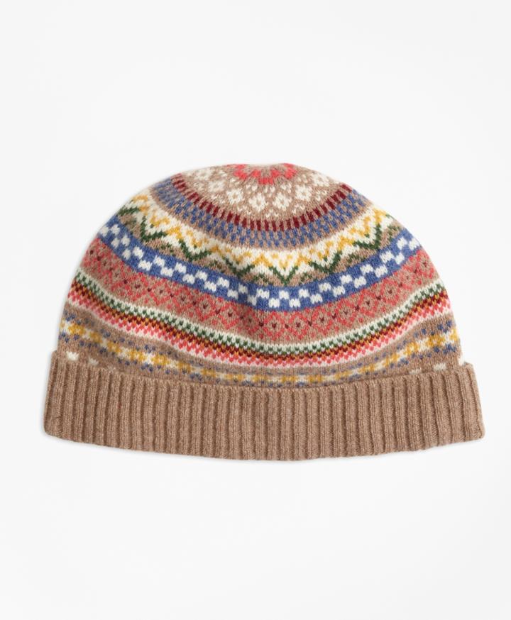 Brooks Brothers Women's Merino Wool-blend Fair Isle Hat