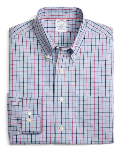 Brooks Brothers Supima Cotton Non-iron Slim Fit Mini Tattersall Sport Shirt