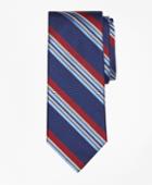 Brooks Brothers Men's Multi-textured Sidewheeler Stripe Tie