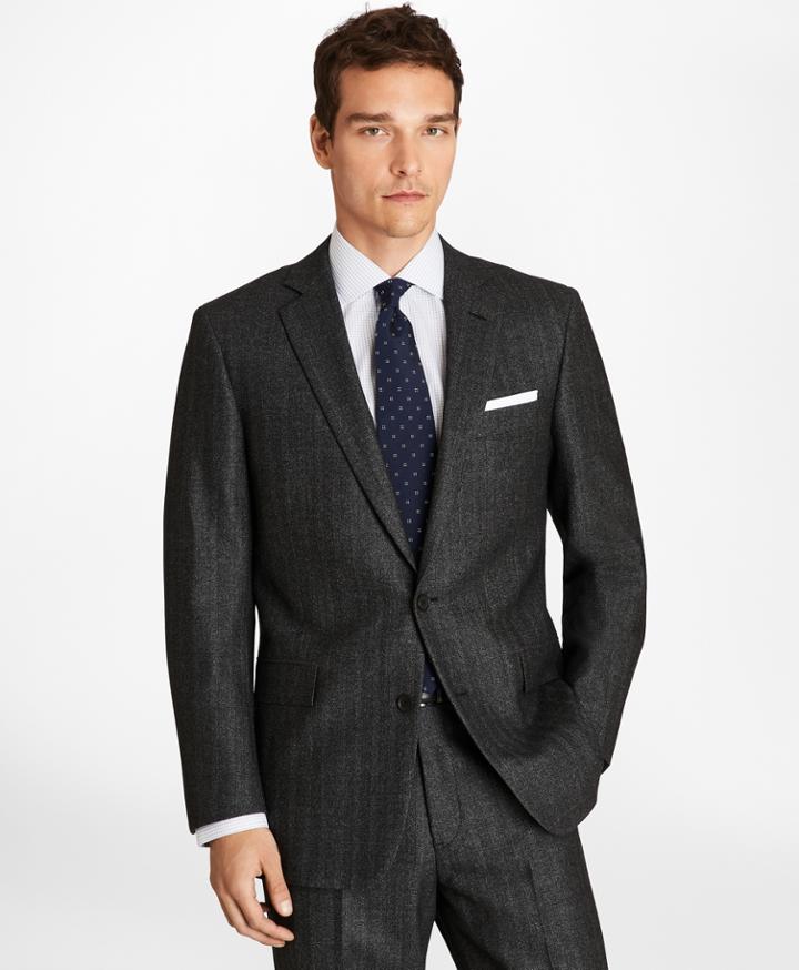 Brooks Brothers Men's Madison Fit Herringbone 1818 Suit