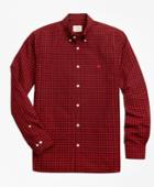 Brooks Brothers Men's Yarn-dyed Check Cotton Poplin Sport Shirt