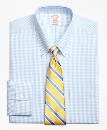 Brooks Brothers Non-iron Madison Fit Dobby Gingham Dress Shirt