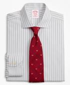 Brooks Brothers Stretch Traditional Relaxed-fit Dress Shirt, Non-iron Pinstripe