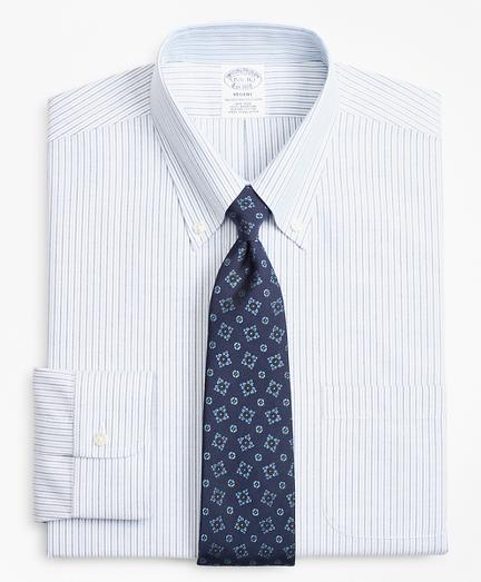 Brooks Brothers Brookscool Regent Fitted Dress Shirt, Non-iron Alternating Stripe