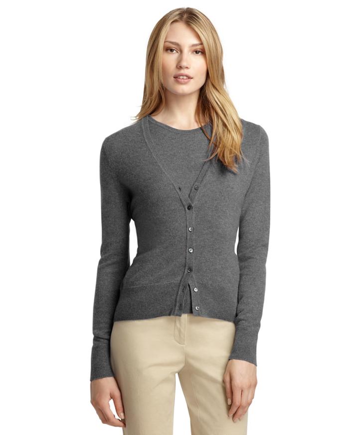 Brooks Brothers Women's V-neck Cashmere Cardigan