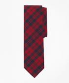 Brooks Brothers Red Plaid Slim Tie