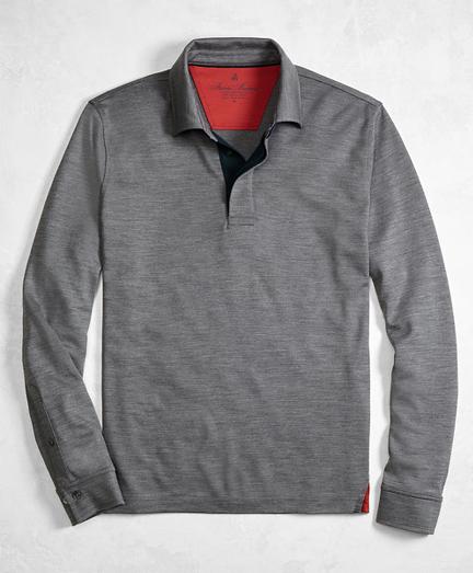 Brooks Brothers Golden Fleece Brookstech Performance Interlock Long-sleeve Polo Shirt