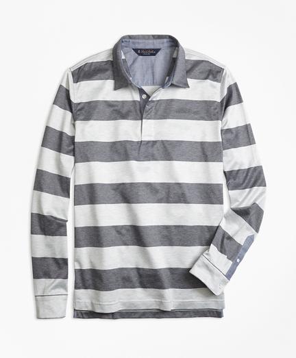Brooks Brothers Slim Fit Rugby Stripe Long-sleeve Polo Shirt