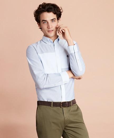 Brooks Brothers Patchwork Oxford Sport Shirt