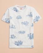 Brooks Brothers Tropical-print Slub Jersey T-shirt