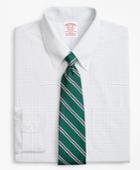 Brooks Brothers Men's Stretch Regular Fit Classic-fit Dress Shirt, Non-iron Windowpane