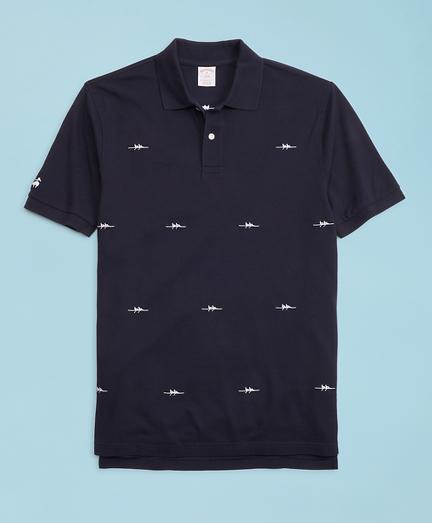 Brooks Brothers 2018  Head Of The Charles Regatta Embroidered Pique Polo Shirt