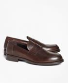 Brooks Brothers Men's 1818 Footwear Rubber-sole Leather Penny Loafers