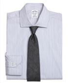 Brooks Brothers Men's Slim Fit Heathered Frame Stripe Dress Shirt