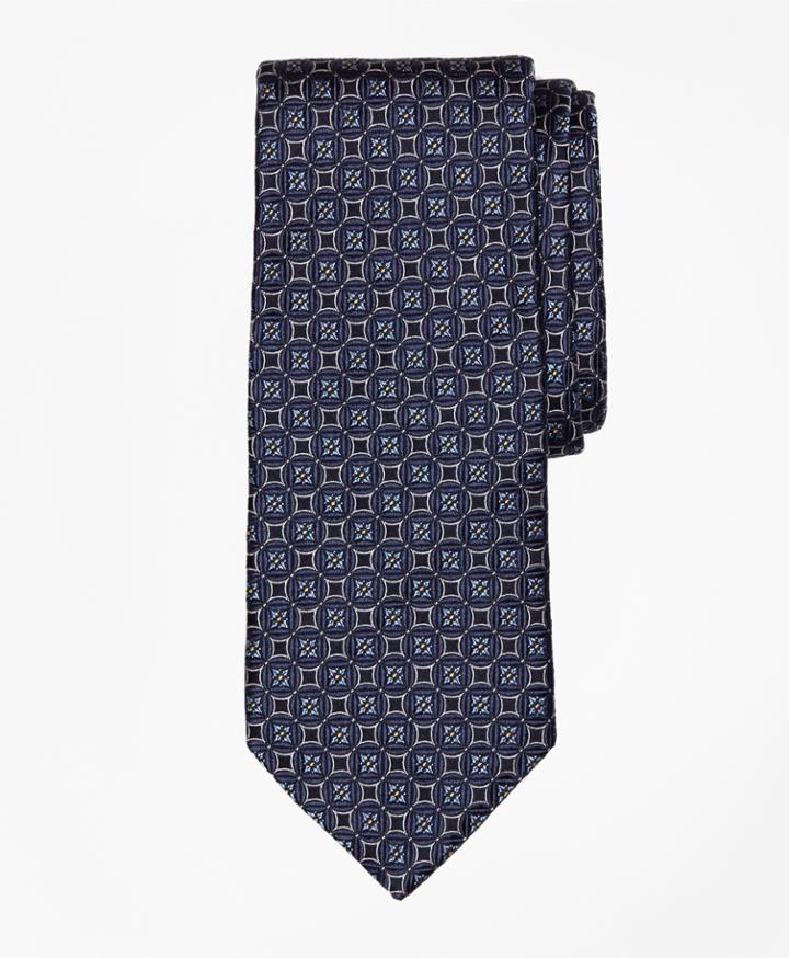 Brooks Brothers Men's Circle And Square Medallion Tie