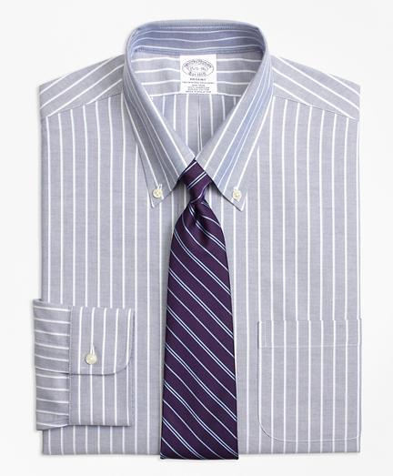 Brooks Brothers Non-iron Regent Fit Brookscool Ground Shadow Stripe Dress Shirt