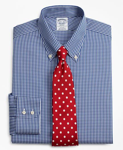 Brooks Brothers Regent Fitted Dress Shirt, Non-iron Gingham