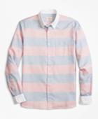 Brooks Brothers Men's Bold Striped End-on-end Sport Shirt